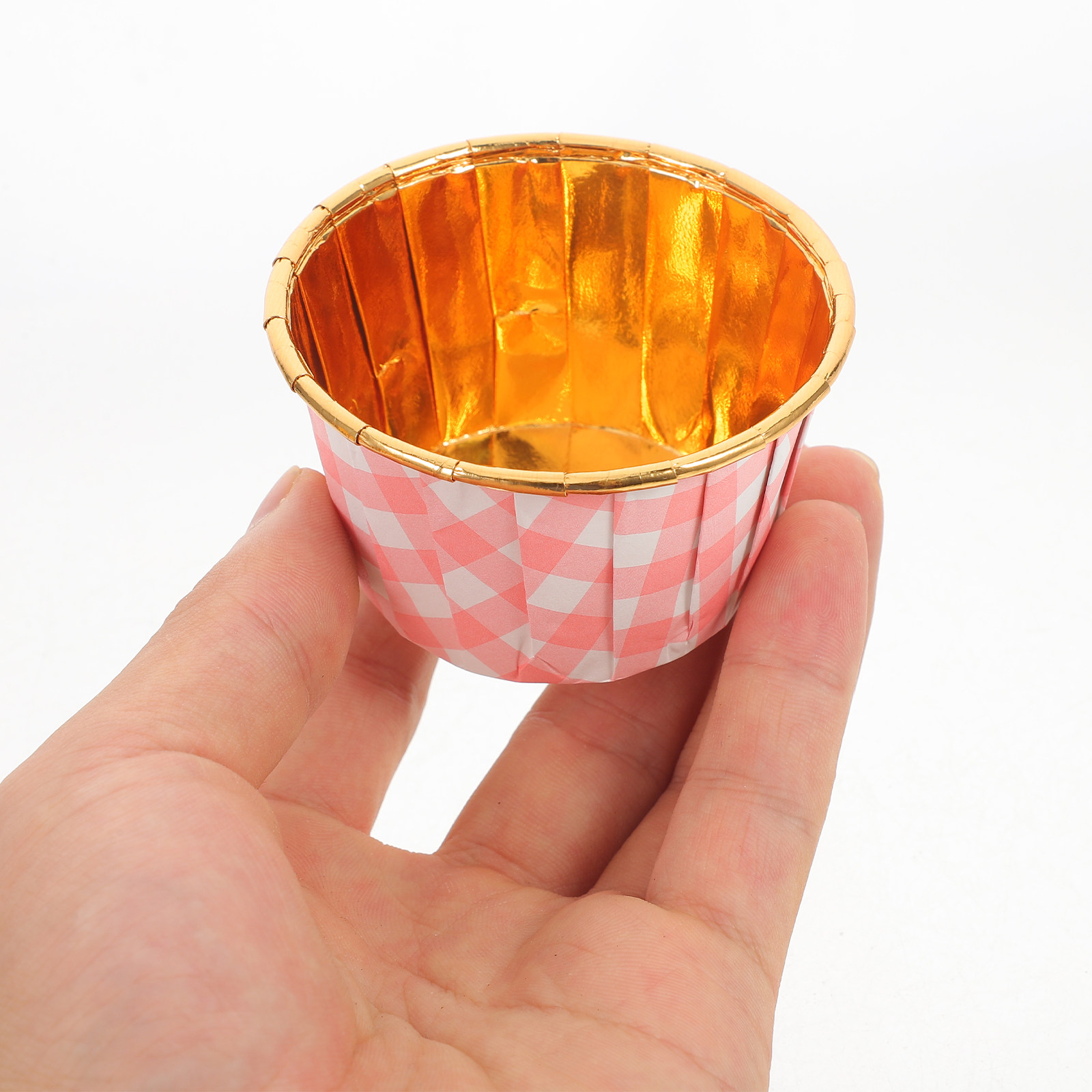 Plastic Cup 50Pcs - ถ้วยฟอยล์อลูมิเนียมสำหรับอบคัพเค้ก 50 ชิ้น สำหรับมัฟฟิน เค้กชิ้นเล็ก งานแต่งงาน
