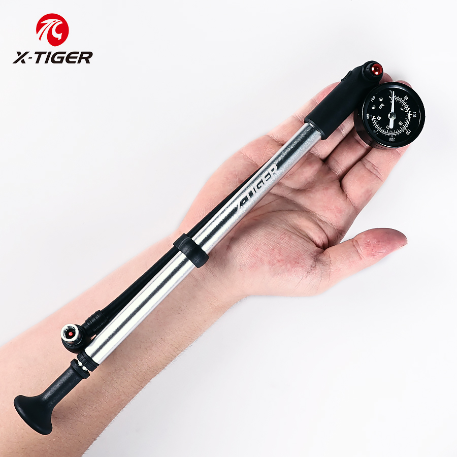 Balloon Pump Hand - ยางบอลลูน X-TIGER แบบแมนนวล300PSI ปั๊มจักรยาน T-shaped สำหรับสูบลมแบบพกพาแรงดันสูง