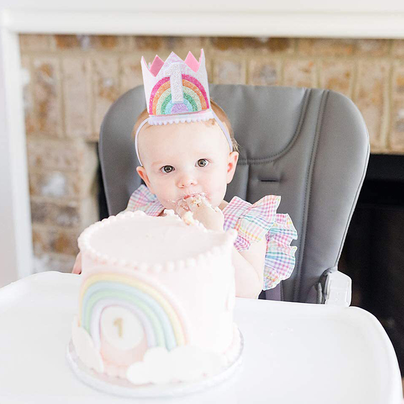 Felt Rainbow Theme วันเกิด Par - Party Hat Cone บทวิจารณ์และราคา