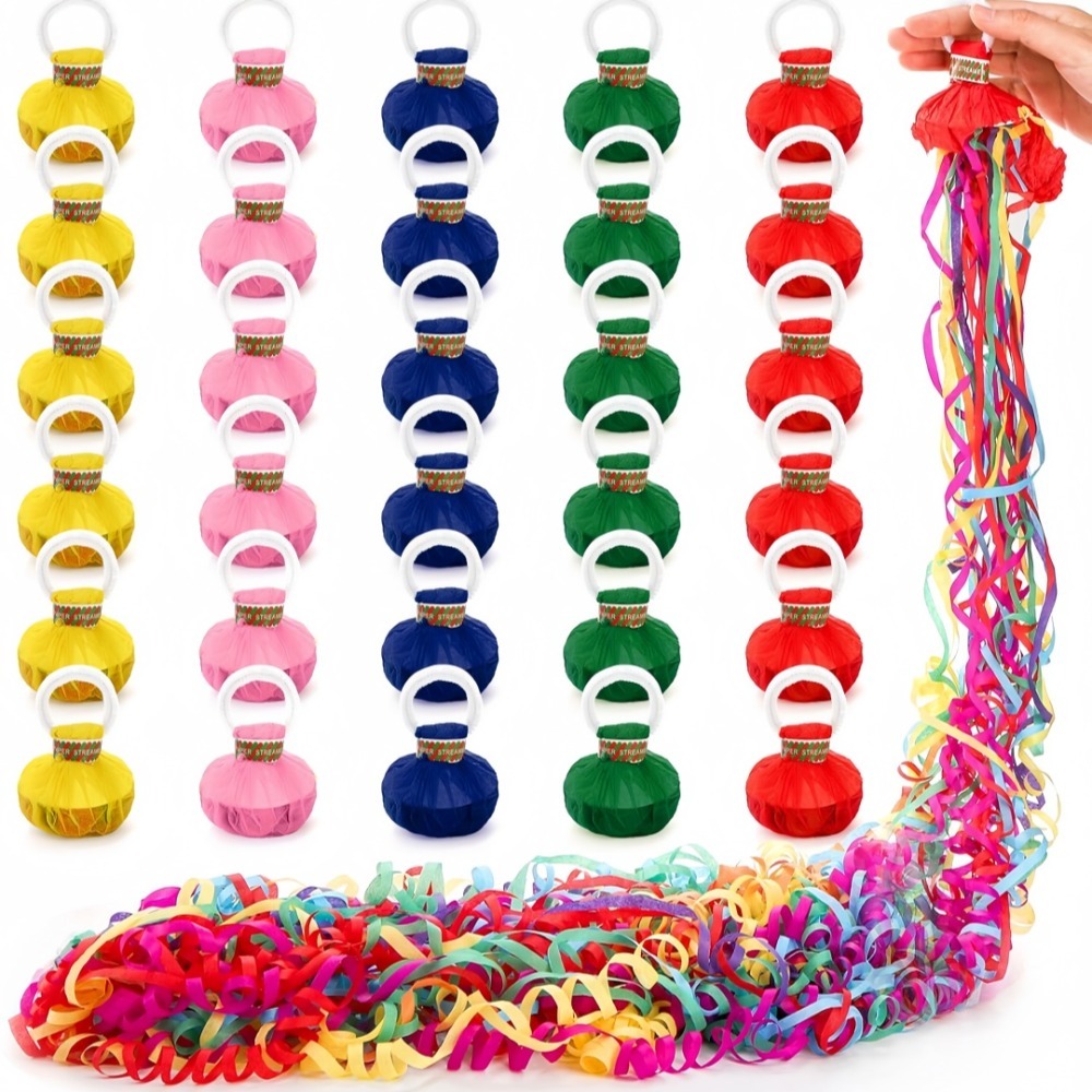 10pcs มือโยนริบบิ้นดึง Confett - Confetti Cannon Tube บทวิจารณ์และราคา