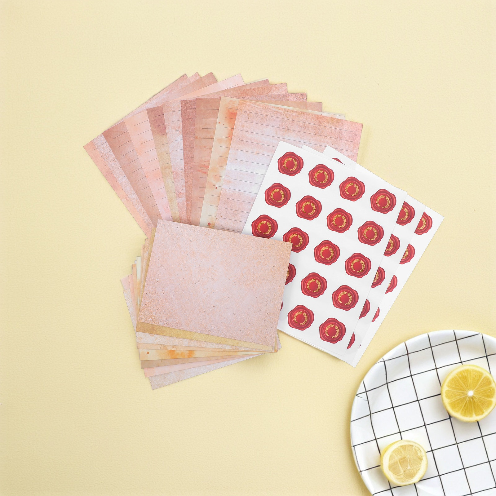 ชุดเครื่องเขียนวินเทจ 1 ชุด กร - Papercraft Supply Invitation บทวิจารณ์และราคา