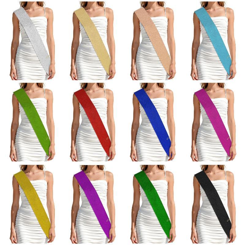 สายคาดเอวผ้าซาตินกลิตเตอร์ DIY - Birthday Sash Glitter บทวิจารณ์และราคา
